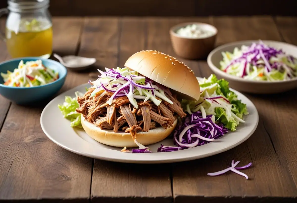 Pulled pork recept illustration