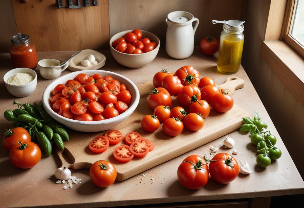 Koka din egen tomatpuré – enkelt och gott! 4 Koka din egen tomatpuré – enkelt och gott! illustration